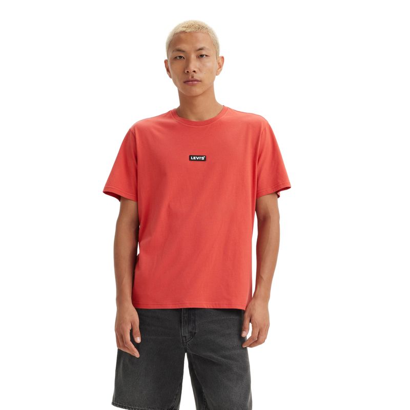 LEVIS - Polera Hombre Ss Relaxed Baby Tab T Rojo Levis