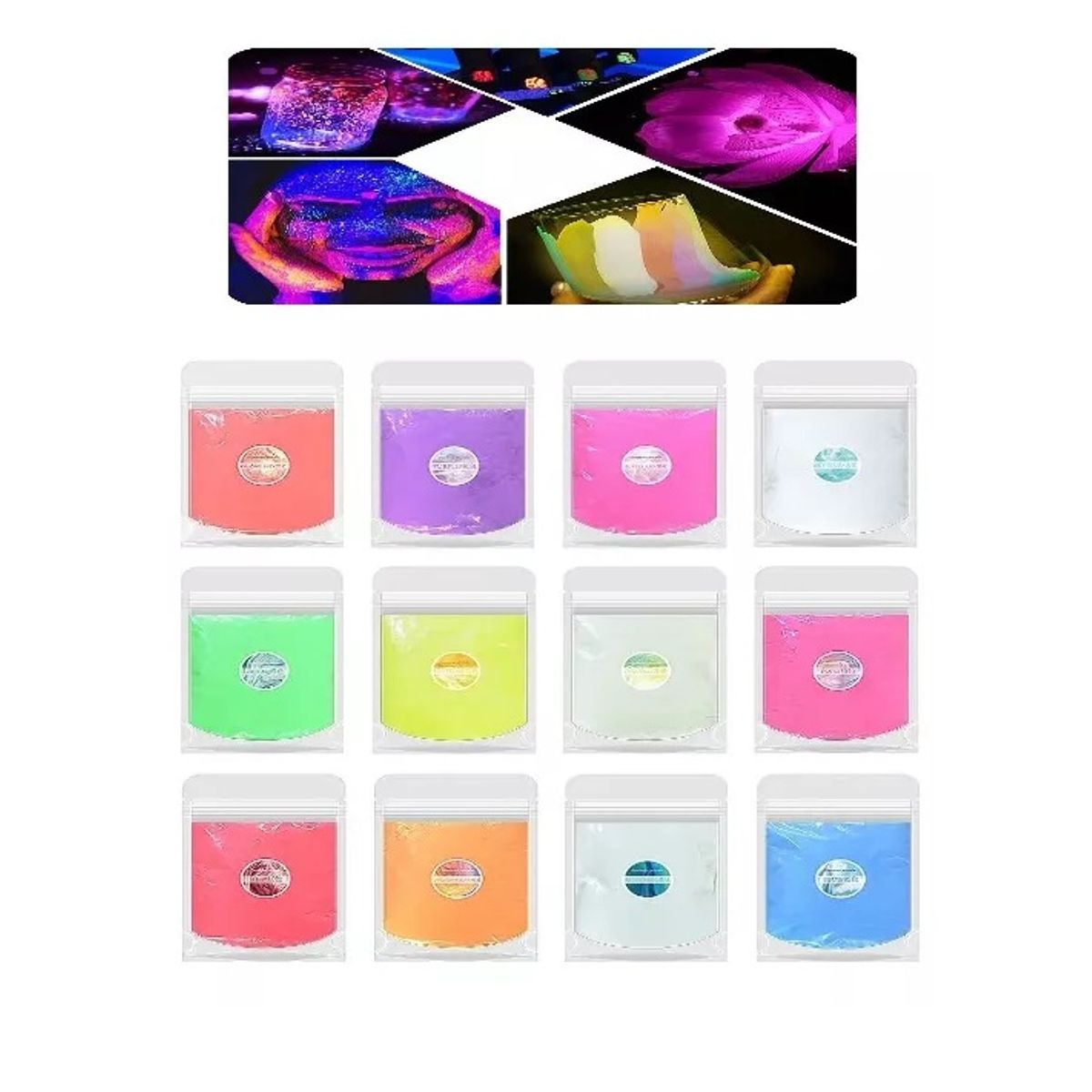 GENERICO - Colorante Para Vela Y Jabón Pigmento 12 Colores Fluorescente