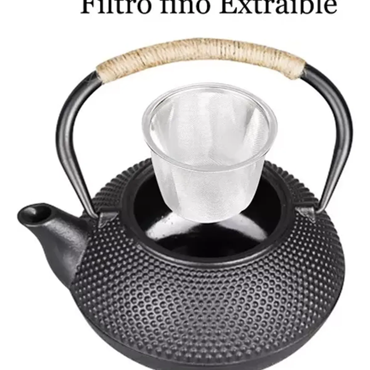 GENERICO - Tetera Hierro Fundido Japonesa Con Infusor Acero