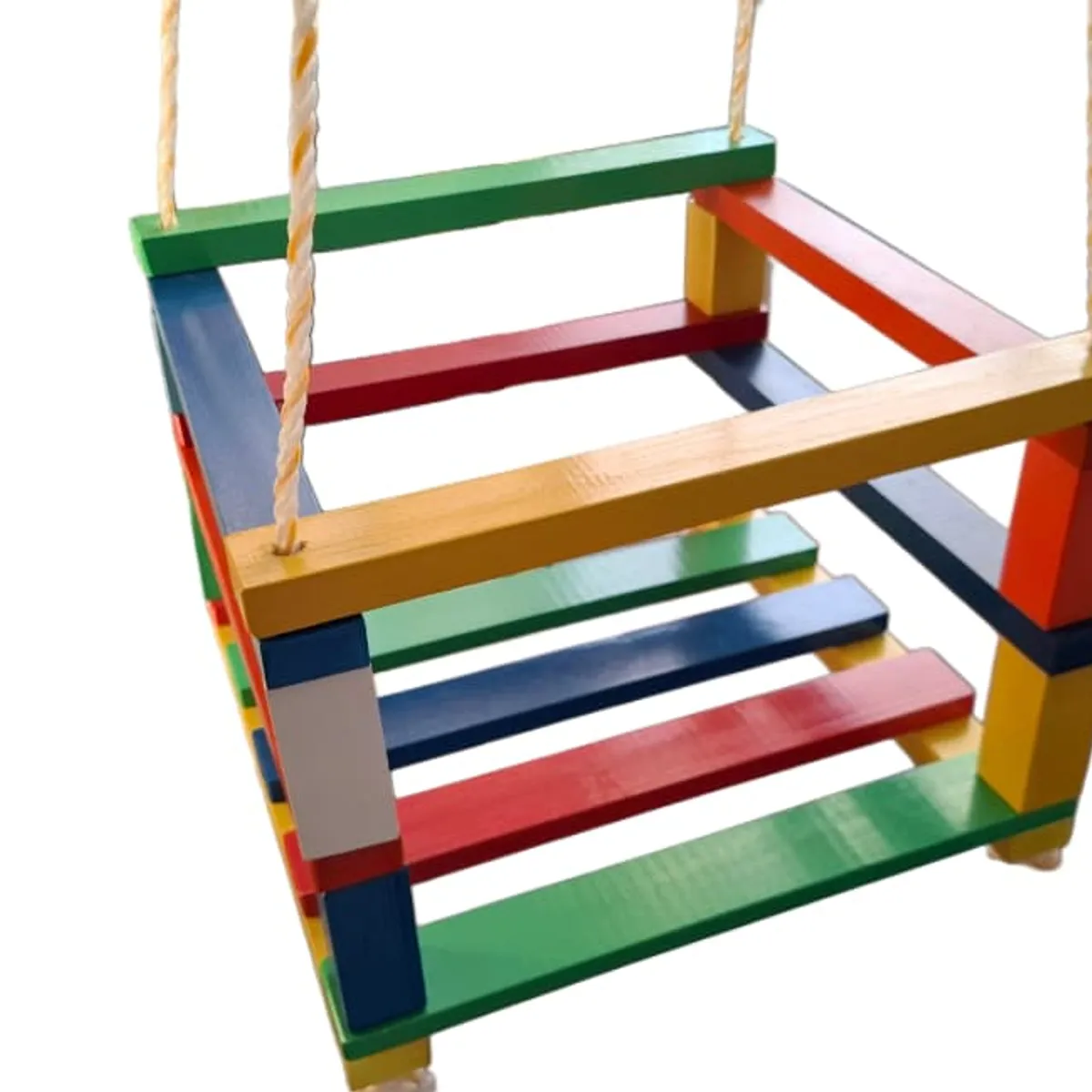 GENERICO - Columpio De Madera Multicolor
