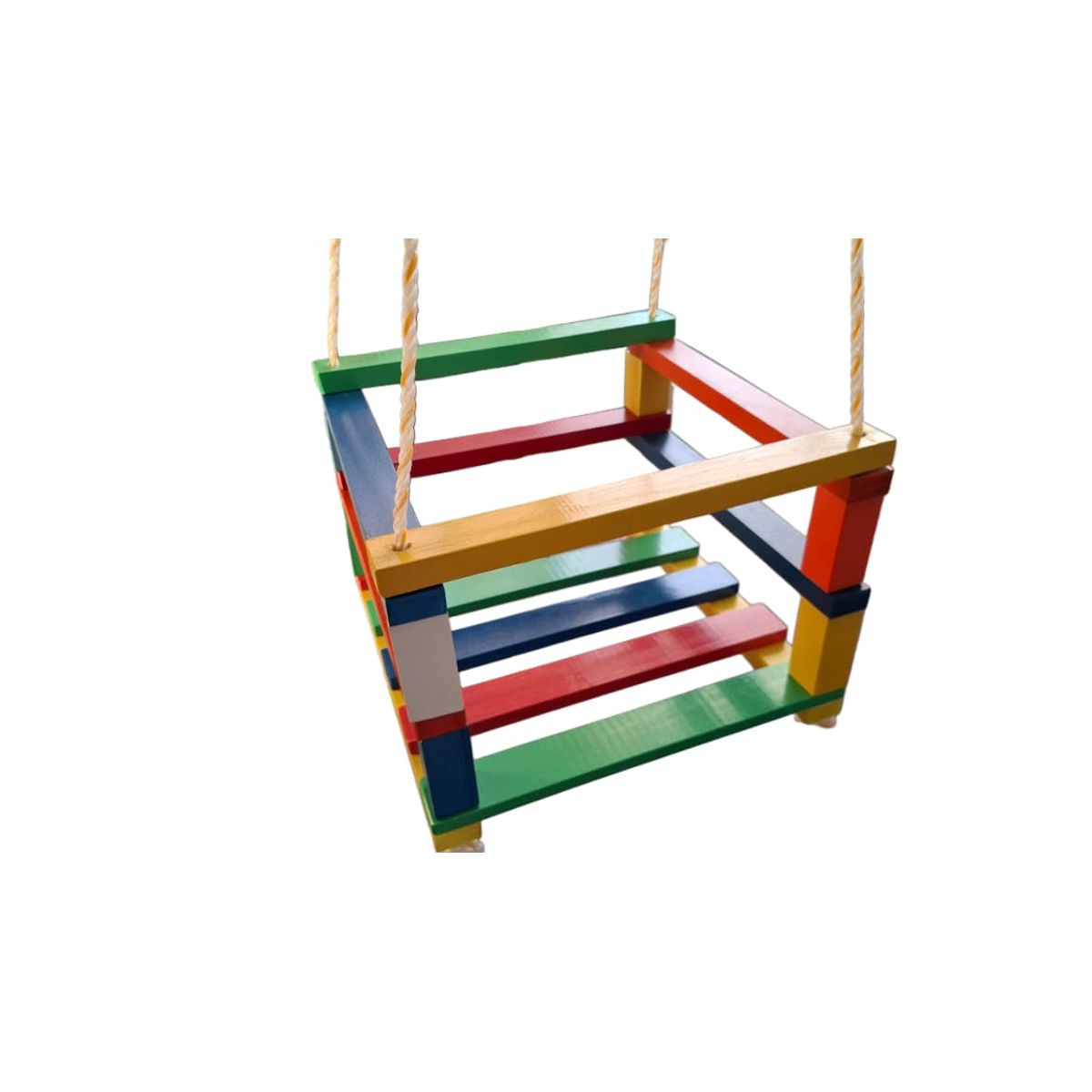 GENERICO - Columpio De Madera Multicolor