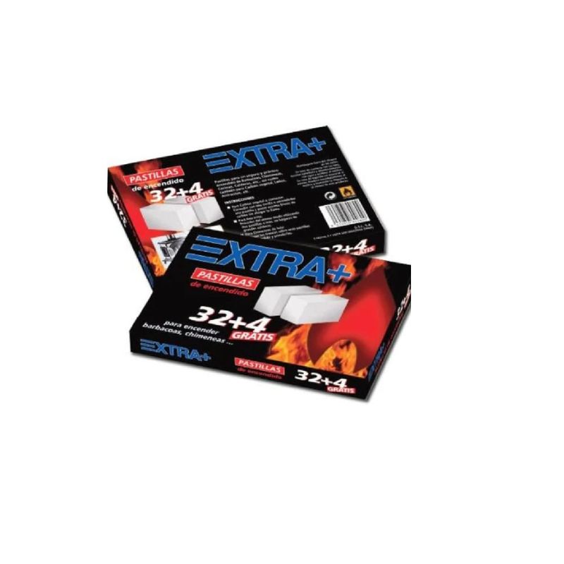 GENERICO - Caja 32 Pastillas Iniciador De Fuego Para Quincho Parrilla Mix