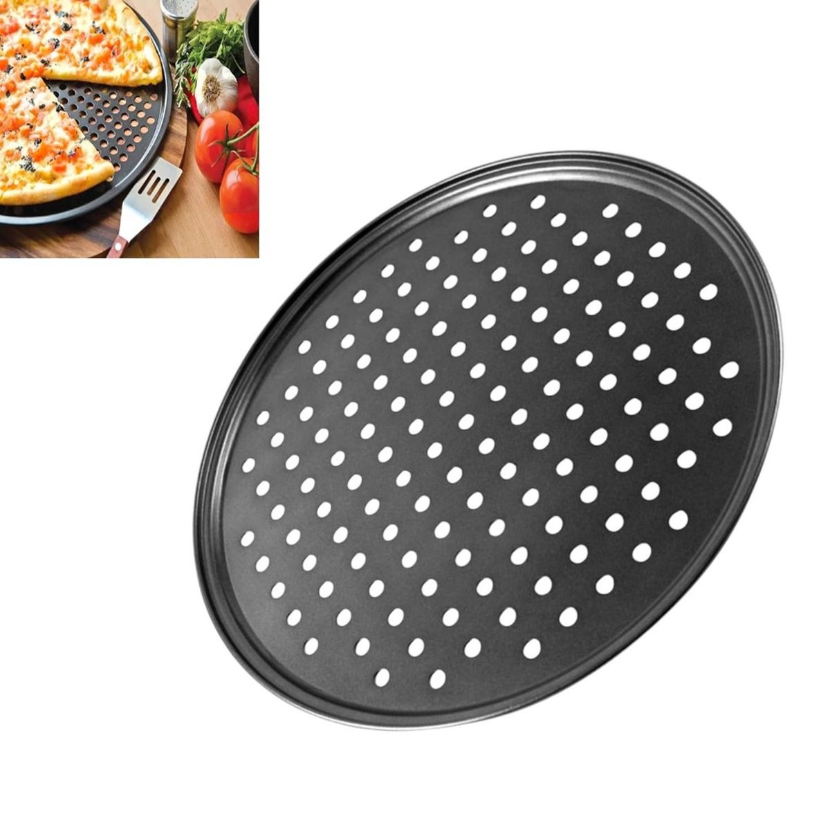 GENERICO - molde pizza bandeja pizza para horno 30 cm