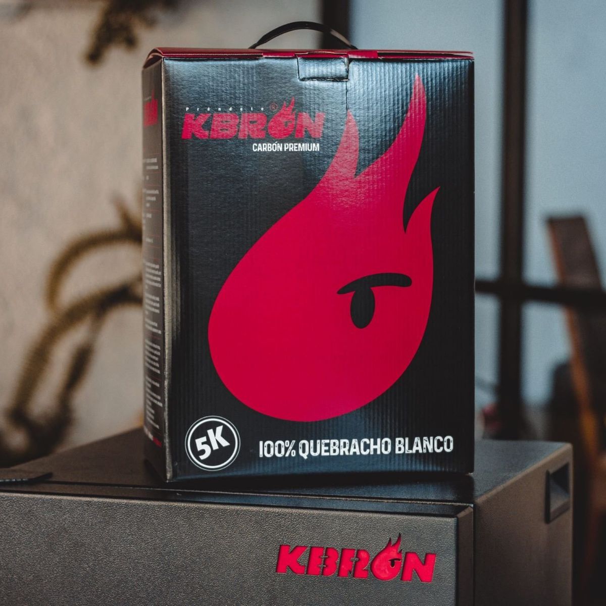 GENERICO - Carbón Quebracho Blanco Argentino en Caja Premium 5kg Kbron