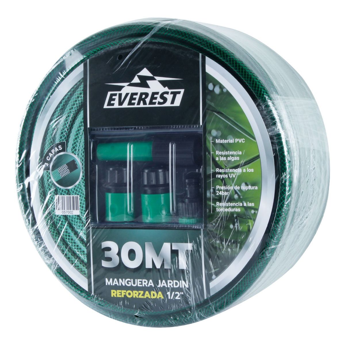 EVEREST - MANGUERA 12 CON TELA 30 MTS ACCESORIOS JARDIN