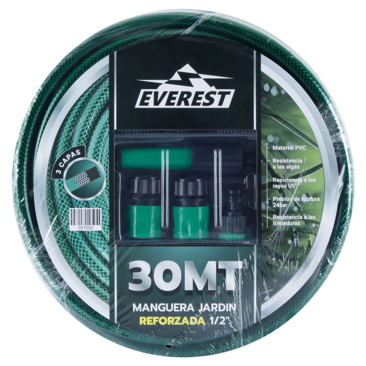 EVEREST - MANGUERA 12 CON TELA 30 MTS ACCESORIOS JARDIN