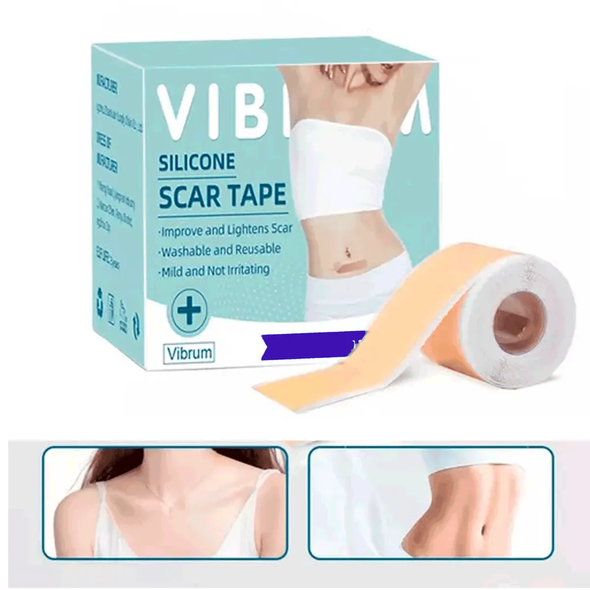 GENERICO - Parche de Silicona para Cicatrices y Queloides Rollo 4cm * 3 metros