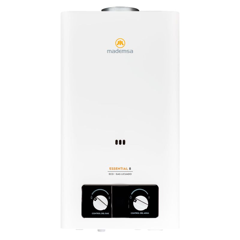 MADEMSA - Calefont Gas Licuado 8 Litros Tiro Natural Essential 8 Eco
