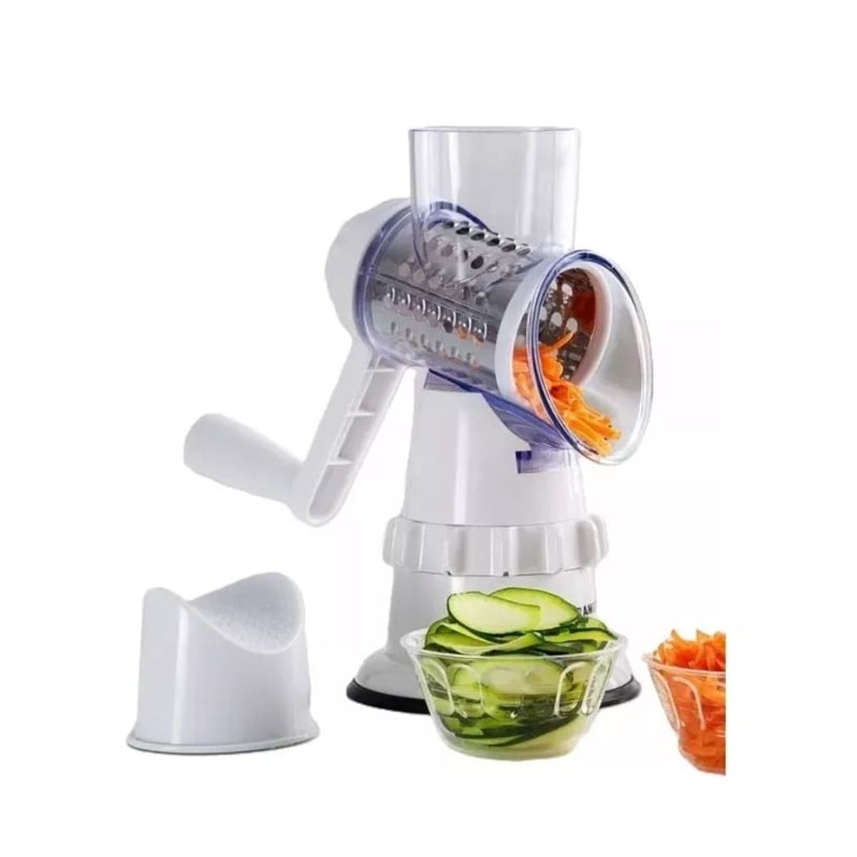 GENERICO - Rallador Rebanador De Verduras Manual Multifuncional 3 En 1