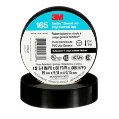 3M - Cinta Aisladora Temflex 165 19mm x 9,14 metros Negro