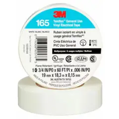 3M - Cinta Aisladora Temflex 165 19mm x 9,14 metros Blanca