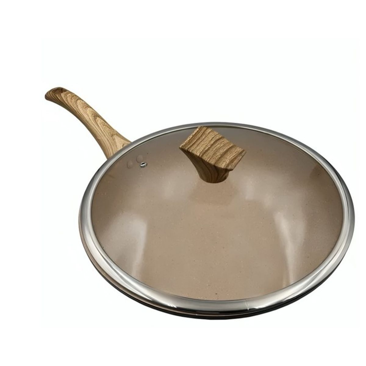 GENERICO - WOK STONE CON TAPA 30CM