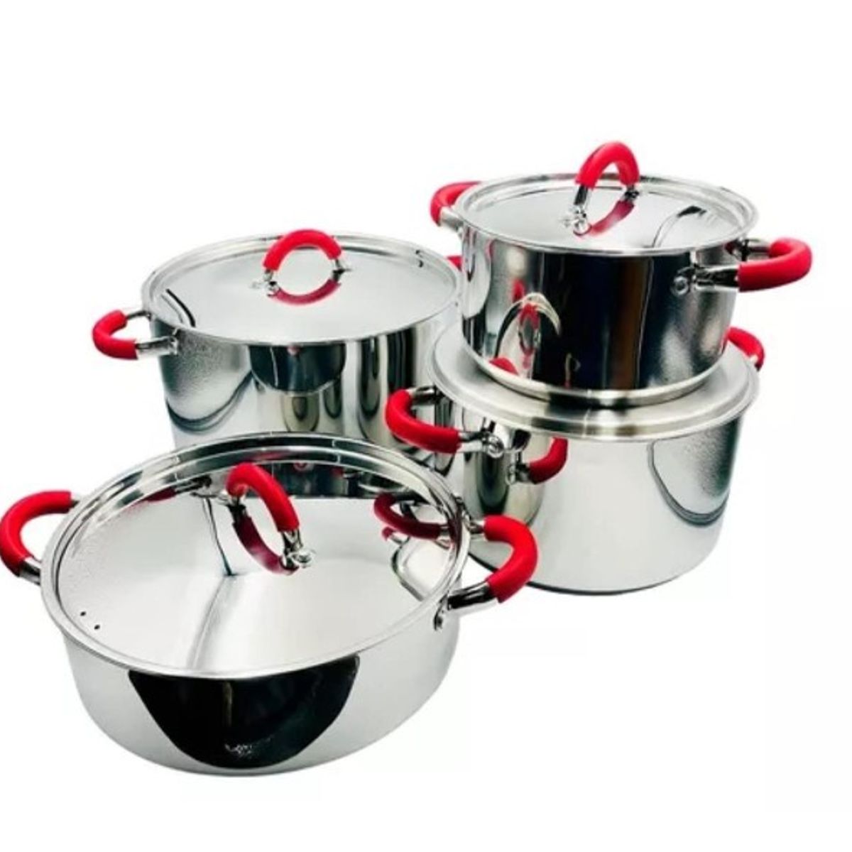 GENERICO - BATERIA DE COCINA ARTE ANDINO 8 PIEZAS ACERO INOX