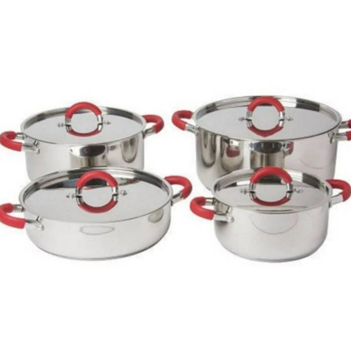 GENERICO - BATERIA DE COCINA ARTE ANDINO 8 PIEZAS ACERO INOX