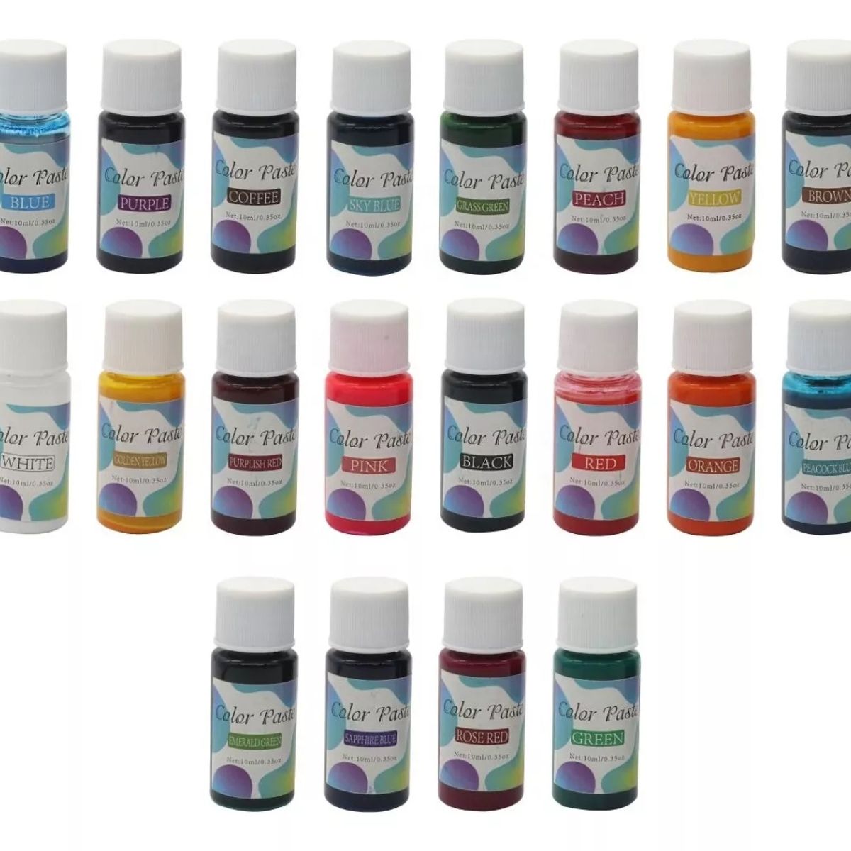 GENERICO - Pigmento Para Resina Uv 20 Colores Solido Brillante