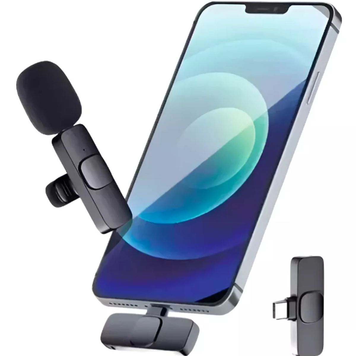 GENERICO - Micrófono Inalámbrico Solapa Lavalier Para Celular Usb-c