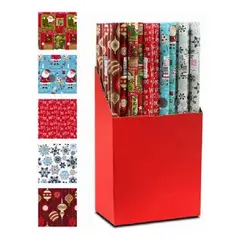 PAPER HOME - X50 Pliegos Papel De Regalo 70x100cm Navidad