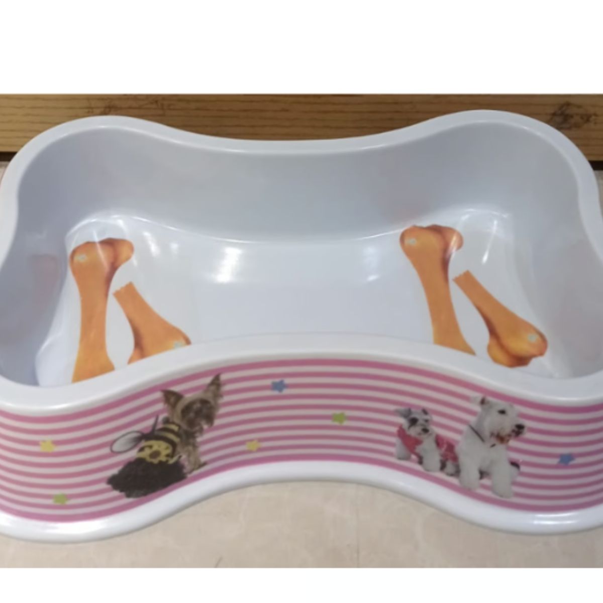 GENERICO - Plato Grande Para Perros Diseños De Huesos