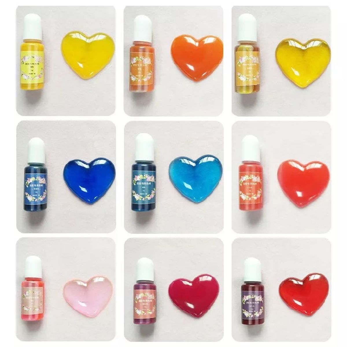 GENERICO - Pigmento Para Resina Uv Traslucido Epóxica 24 Colores