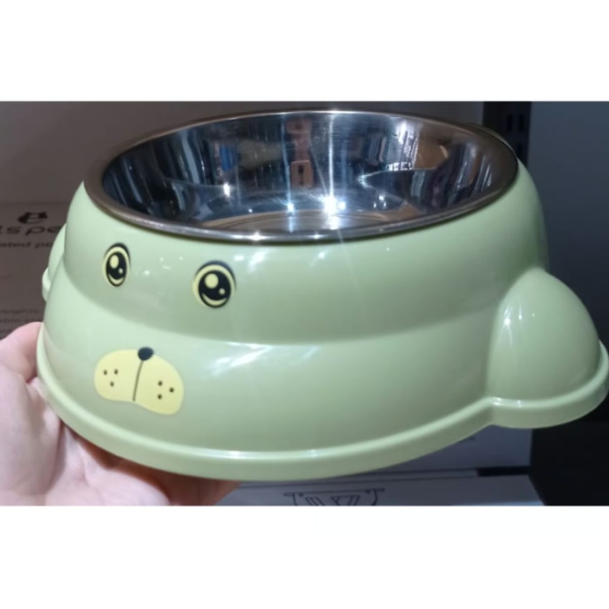 GENERICO - Plato Elevado Para Mascotas Perros Verde