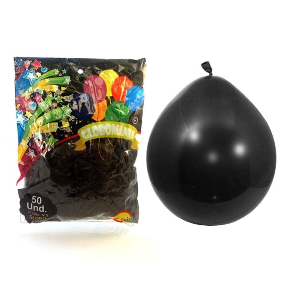 GENERICO - GLOBO 09 STANDARD A NEGRO X 50 UNI