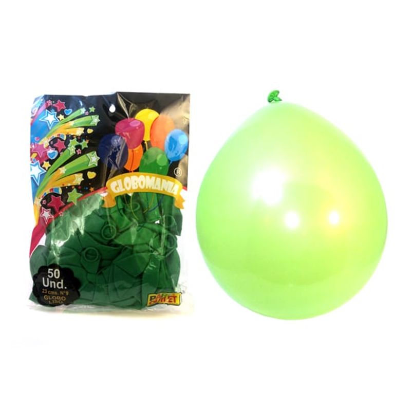 GENERICO - GLOBO 09 STANDARD A VERDE X 50 UNI