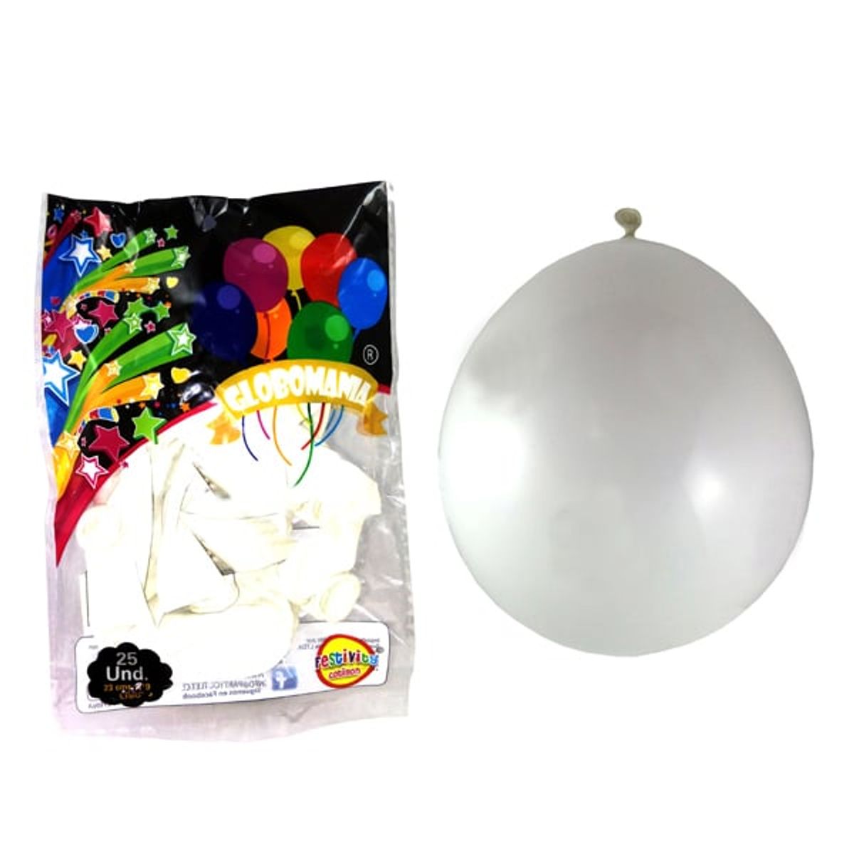 GENERICO - GLOBO 09 STANDARD B BLANCO X 25 UNI