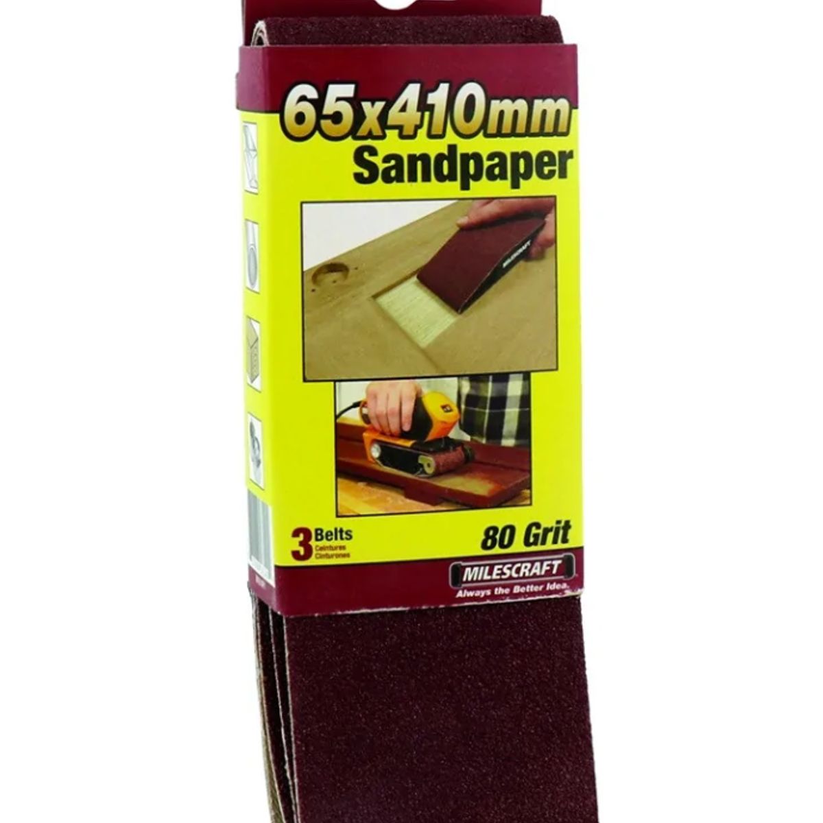 MILESCRAFT - Lija de banda 65x410mm G80 1614 Milescraft