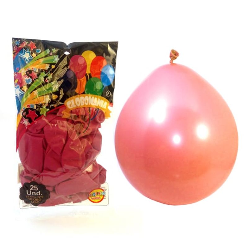 GENERICO - GLOBO 09 STANDARD B FUCSIA X 25 UNI