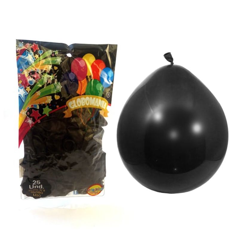 GENERICO - GLOBO 09 STANDARD B NEGRO X 25 UNI