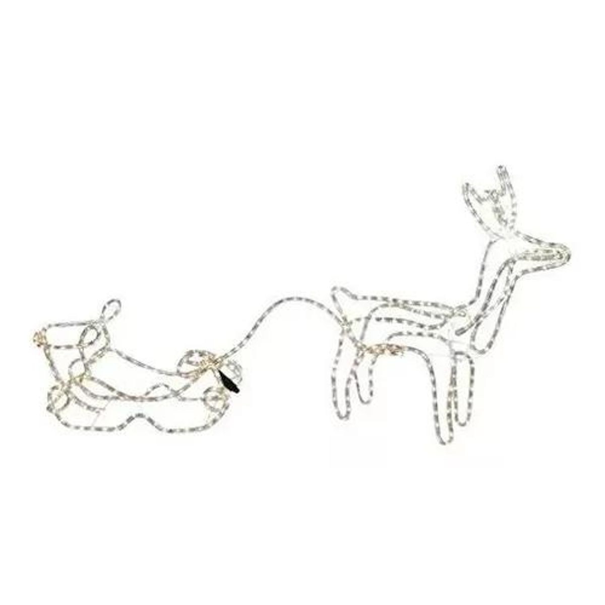GENERICO - Adorno de trineo de Navidad con 420 LED de 145 cm blanco