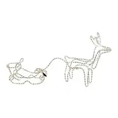 GENERICO - Adorno de trineo de Navidad con 420 LED de 145 cm blanco