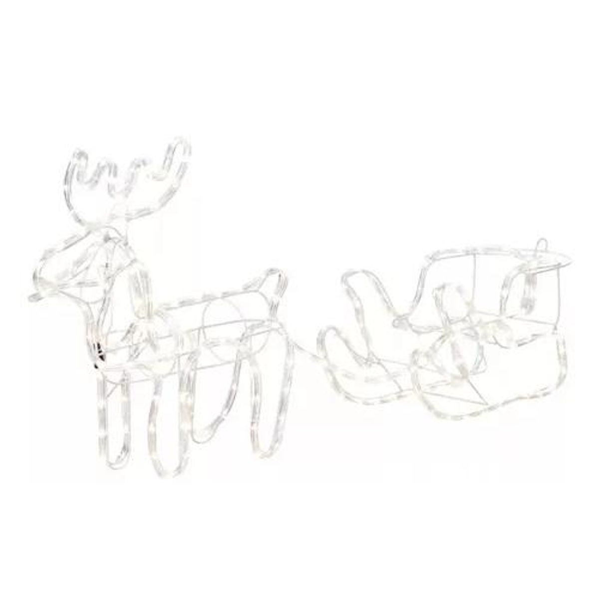 GENERICO - Adorno de trineo de Navidad con 420 LED de 145 cm blanco