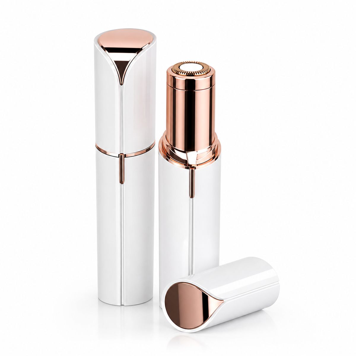 GENERICO - Depiladora Facial Eléctrica Recargable Tipo Labial con Luz LED Indolora Portátil