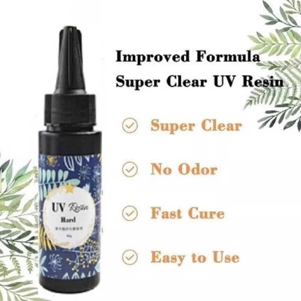 GENERICO - Resina Uv Cristal Secado Ultravioleta Bisuterías Joyas 60g…