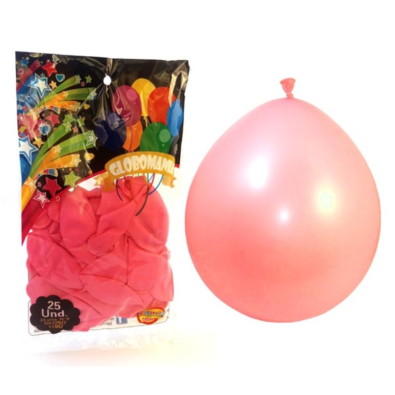 GENERICO - GLOBO 09 STANDARD B ROSADO X 25 UNI