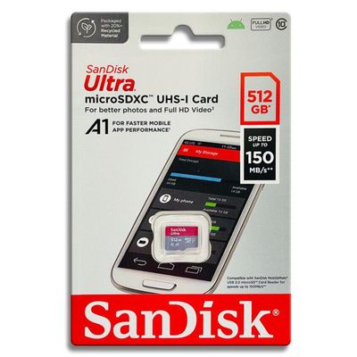 Imagen 2 del producto Tarjeta de Memoria Ultra Micro SD 512GB 150Mbs A1