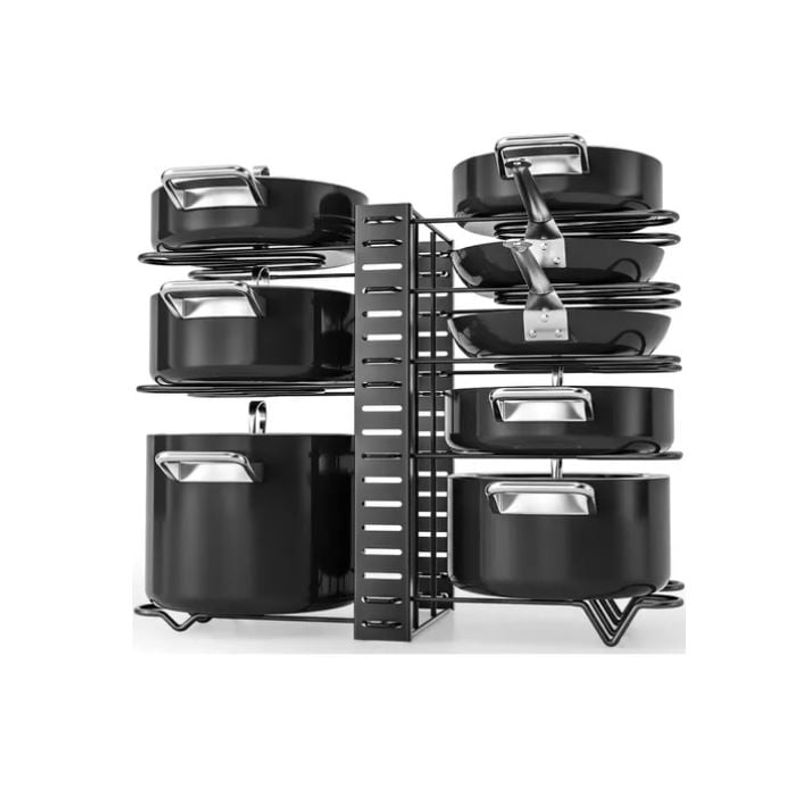 GENERICO - Organizador Ajustable 8 Niveles Para Ollas Sartenes Y Tapas