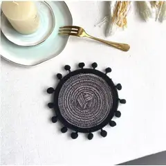 GENERICO - Set 4 Posavasos Lino Trenzados