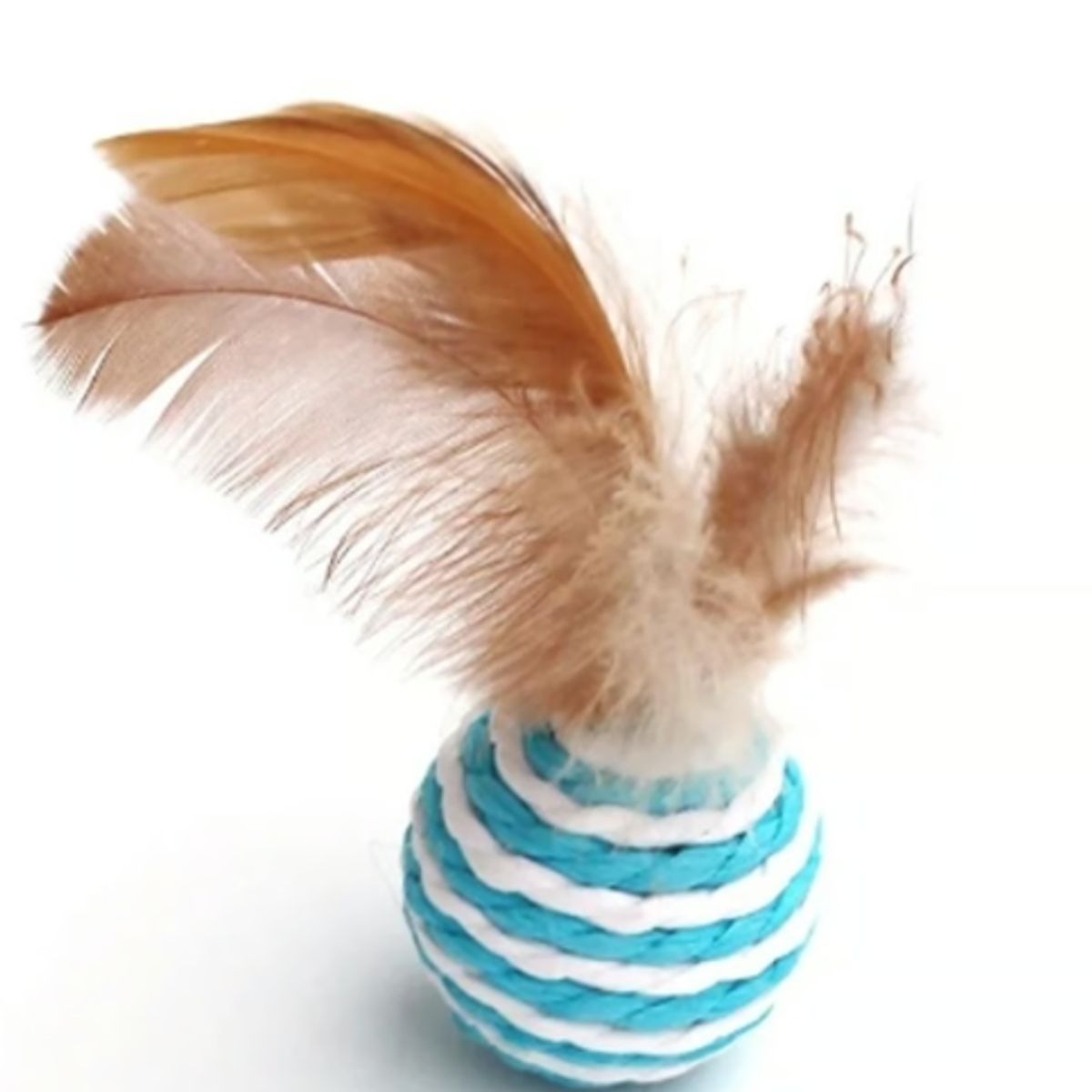 GENERICO - Pelota De Juguete Para Gato Cuerda De Plumas