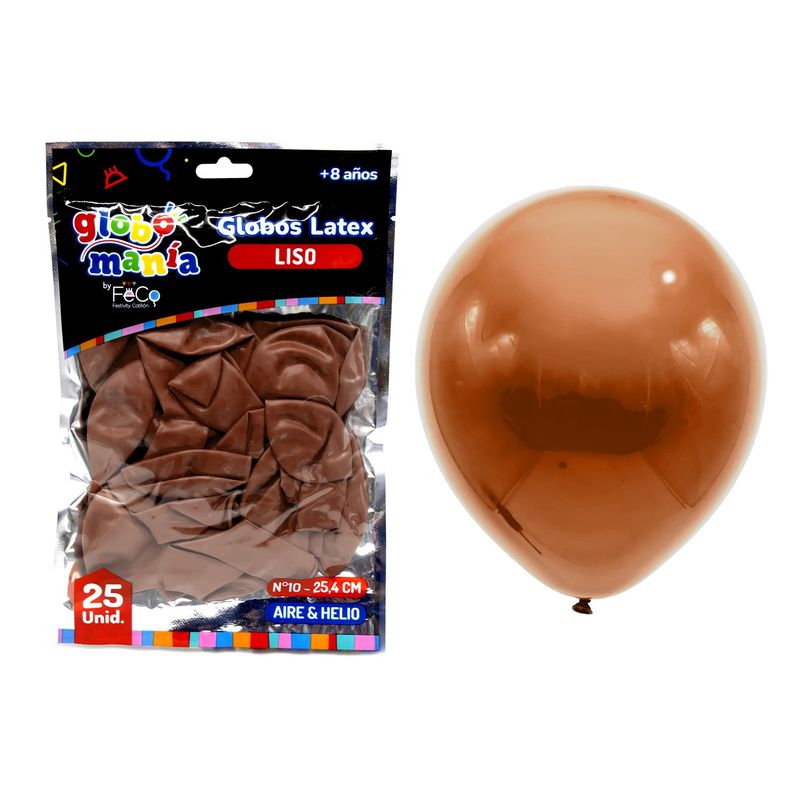 GENERICO - GLOBO 10 CAFE X25UNI
