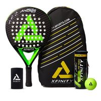 PACK PADEL PALA ANOMIS - MOCHILA - MUÑ -PELOTAS