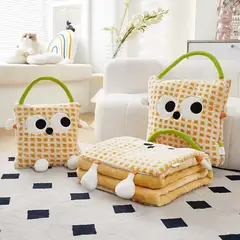 ANGELES DEL HOGAR - Bolsa Frasada Diseño Ojos Divertido Amarillo