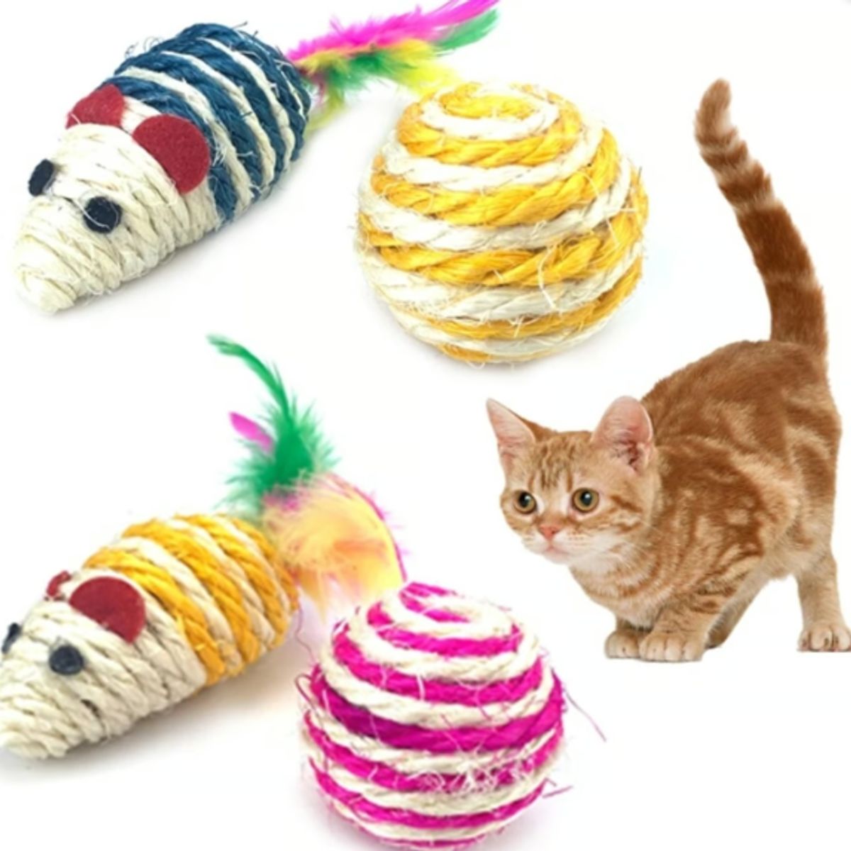 GENERICO - Juguete De Gato De Sisal Para Mascotas