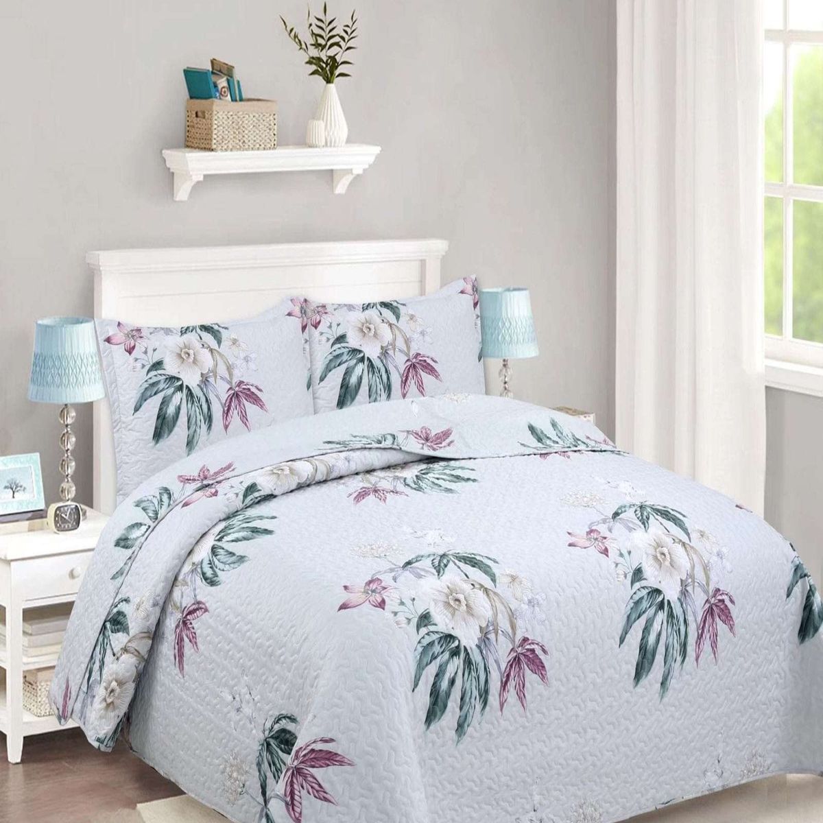 GENERICO - Cubrecama de verano king-superking material quilt