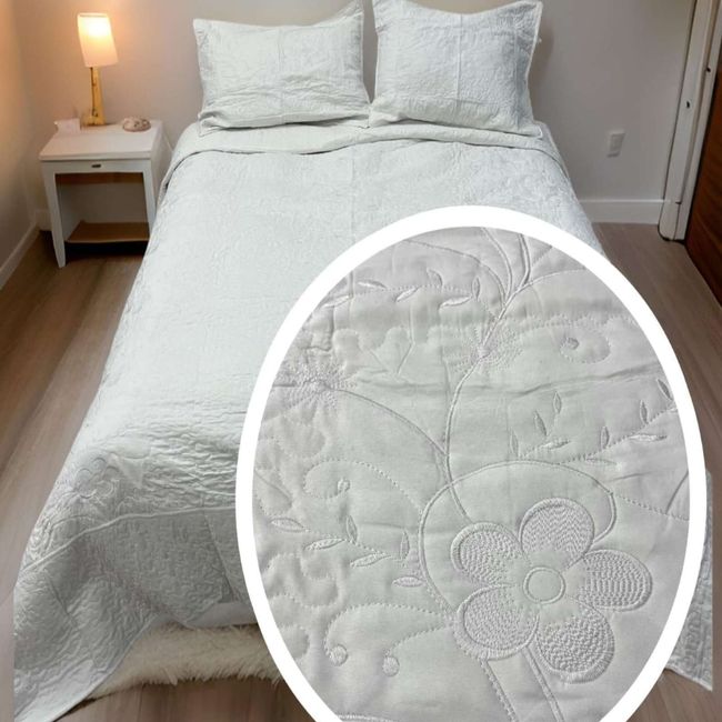 GENERICO - CUBRECAMA KING - SUPER KING BORDADO