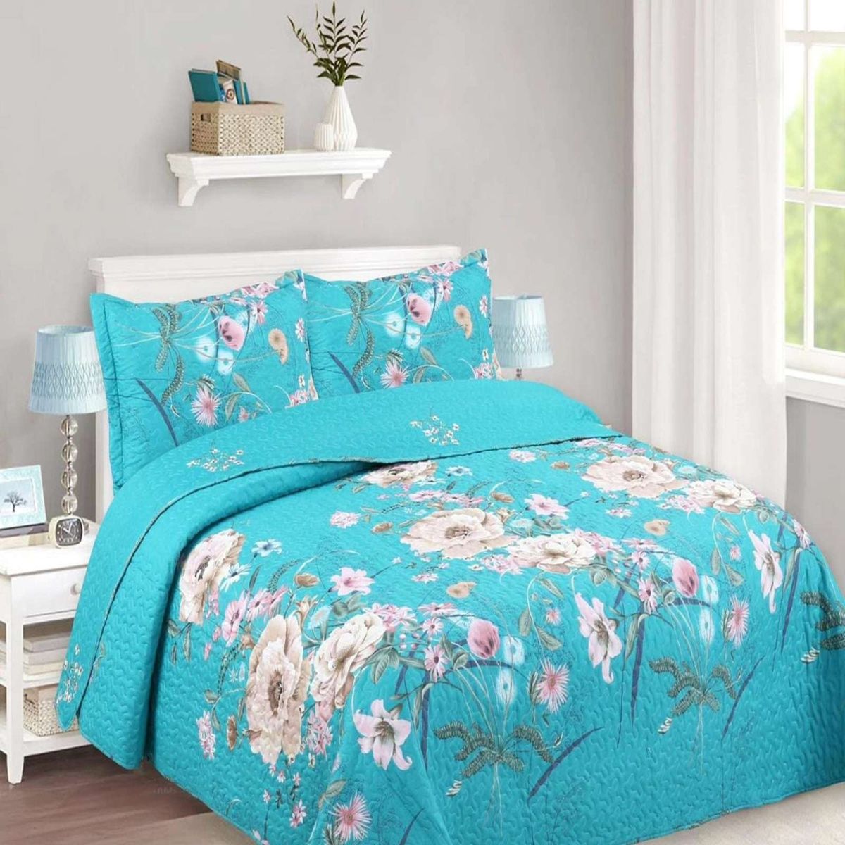 GENERICO - Cubrecama de verano king-superking material quilt