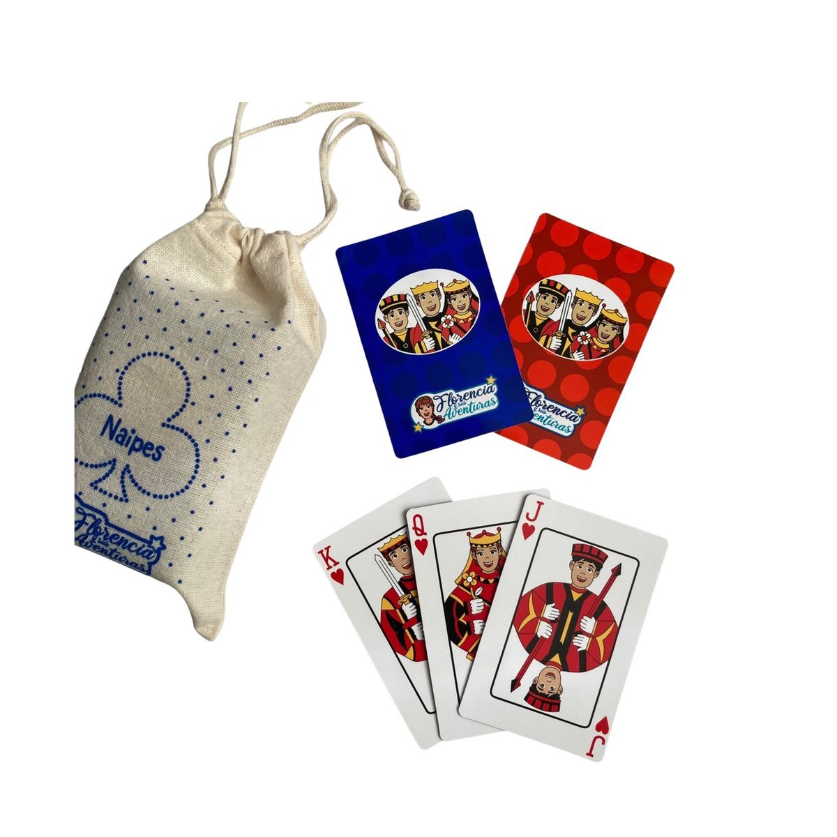 FLORENCIA Y SUS AVENTURAS - Naipe inglés - 2 mazos naipe inglés