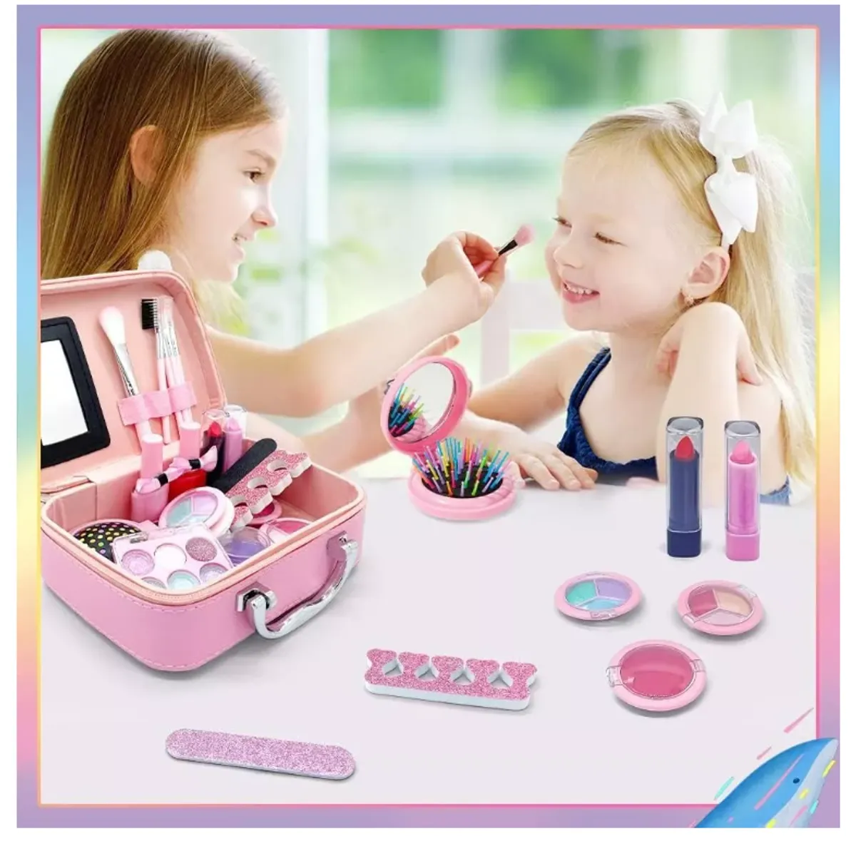 GENERICO - Kit De Maquillaje Para Niñas Juguete Cosméticos No Tóxicos