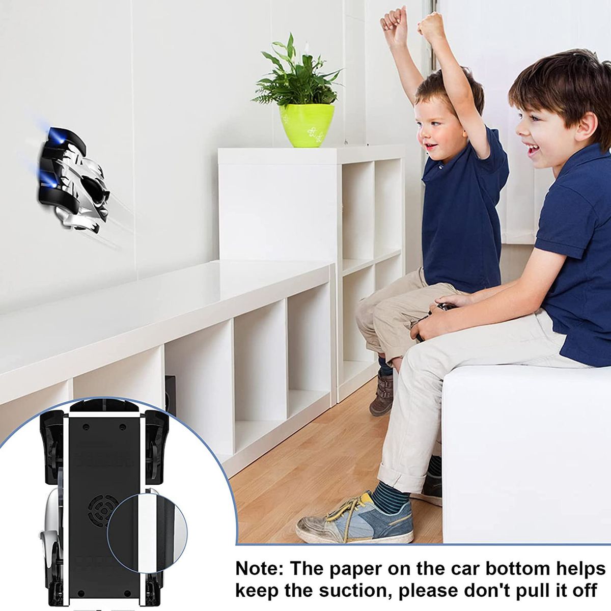 GENERICO - Auto Control Remoto Pared Techo Recargable Antigravitacional